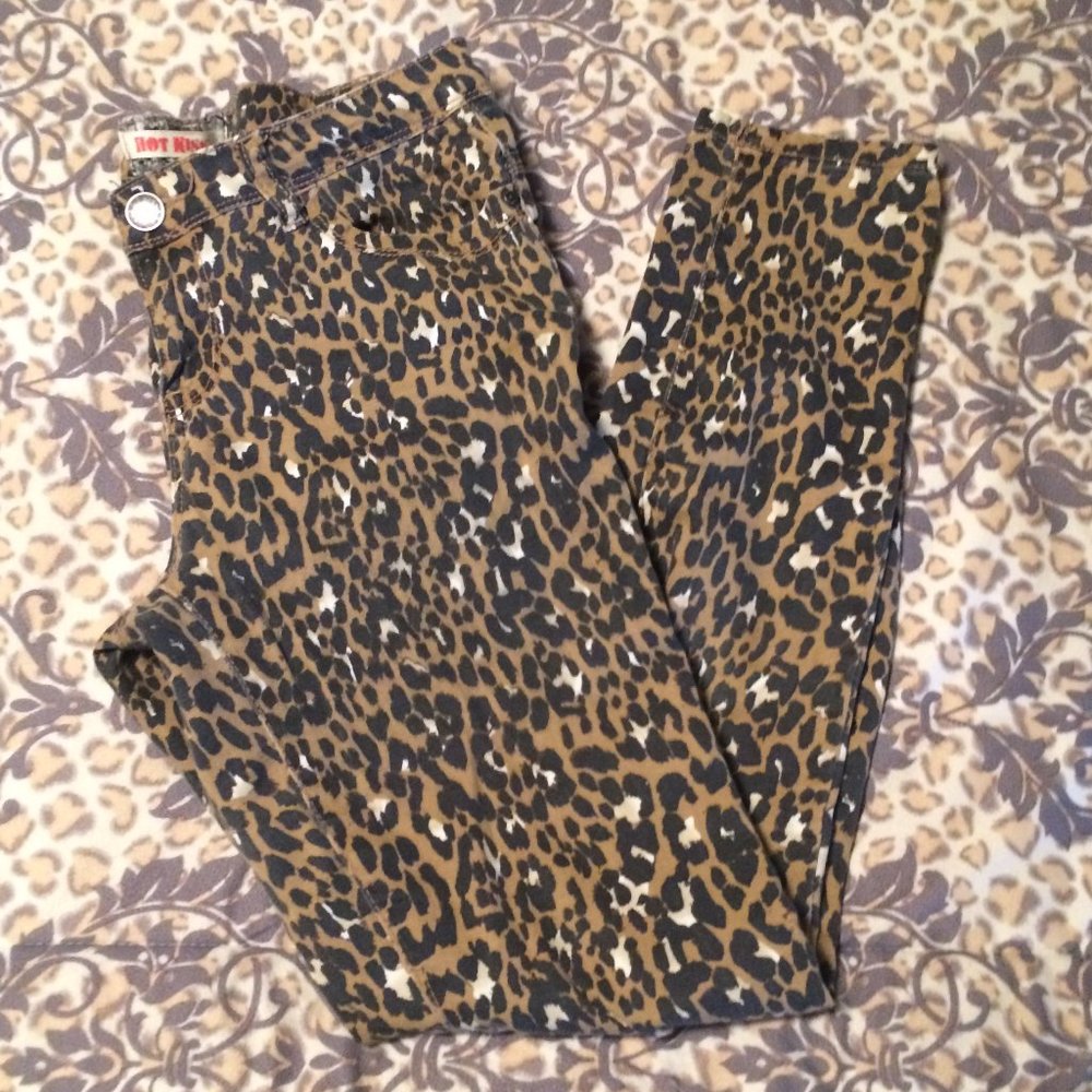 Hot Kiss Leopard Print Skinny Jeans Jrs 9